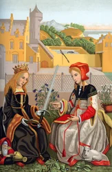 Santa Catalina y Santa Inés, siglo XV, 1870