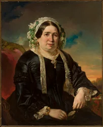 Retrato de una mujer con cofia