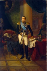 Retrato de Piotr Volkonski (1776-1852), mariscal y político ruso. Pintura de Franz Kruger (1797-1857), óleo sobre lienzo