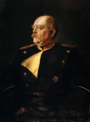 Retrato del canciller Otto von Bismarck en uniforme, 1815-1898, siglo XIX