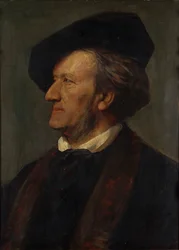 Retrato del compositor Richard Wagner 1813-1883