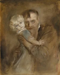 Autorretrato con hija Marion