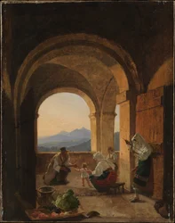 Primeros pasos, c.1820-25 (óleo sobre lienzo)