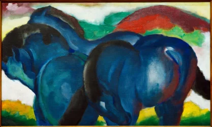 Los pequeños caballos azules