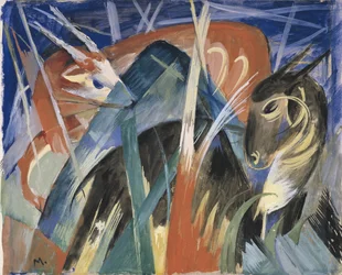 Animales de fábula I, Composición con animales I, 1913