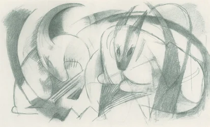 Franz Marc - Cuaderno de bocetos del campo - Lámina 13