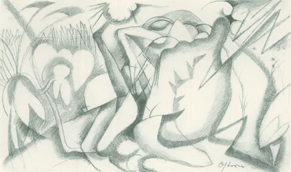 Franz Marc - Cuaderno de bocetos del campo - Lámina 19