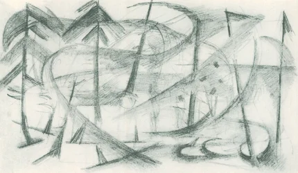 Franz Marc - Cuaderno de bocetos del campo - Lámina 35