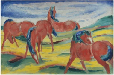 Caballos pastando III, 1910