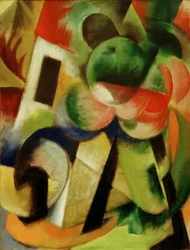 Pequeña composición II (Casa con árboles)