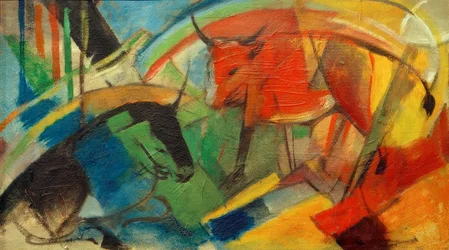 Pequeño cuadro con vacas