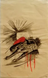 Hiena acostada (Lobo acostado)