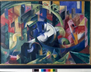 Pintura con bueyes