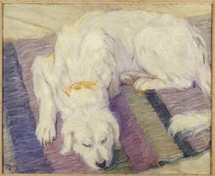 Perro durmiendo, 1909