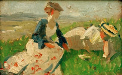 Dos mujeres en la montaña