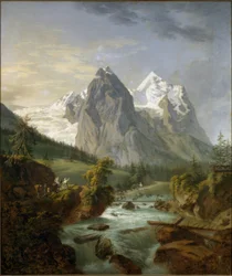 Vista del Wetterhorn desde Rosenlaui