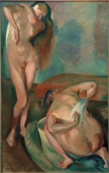Mujeres bañándose