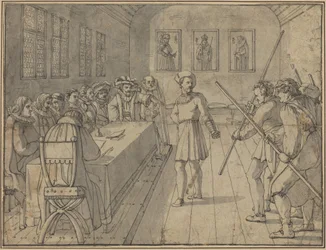 Escena del Acto IV de "Gotz von Berlichingen" de Goethe