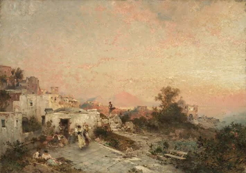 La Tarantella, Posilipo, Nápoles, c.1895