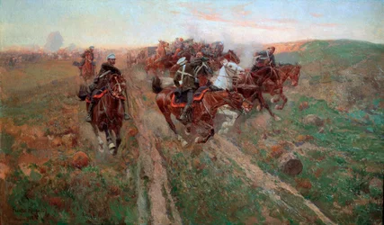 Escena de la Batalla de Kuryuk-Dara en julio de 1854