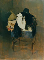 Disfraces en una silla