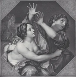 José y la esposa de Potifar, 1837