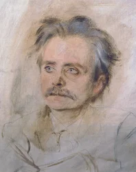 Retrato de Edvard Grieg