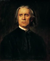 Retrato del compositor y pianista húngaro Franz Liszt
