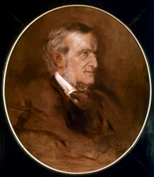Retrato de Wilhelm Richard Wagner (pintura al óleo)