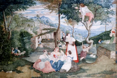 Escena de vida rural