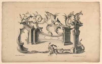 Motivos de Rocaille y zócalos, del Conjunto No. 120