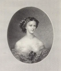 Retrato de la Emperatriz Isabel de Austria, ca 1855