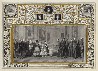 Su Majestad la Reina recibiendo al Rey Luis Felipe en el Castillo de Windsor, 8 de octubre de 1844