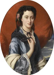 Retrato de la condesa Varvara Musina-Pushkina (1832-1885) - Winterhalter, Franz Xavier (1805-1873) - 1864