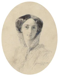 Olga Nikolaievna de Rusia (1895-1918) - Retrato de la Gran Duquesa Olga Nikolaevna de Rusia (1822-1892), Reina de Wurtemberg