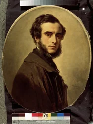 Retrato del Conde Pavel Petrovich Shuvalov (1830-1908) (Retrato del Conde Pavel P.Shuvalov). Pintura de Franz Xavier Winterhalter (1805-1873). Óleo sobre lienzo, 65 x 55 cm