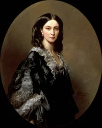 Retrato de la Duquesa Elizaveta Alexandrovna Baryatinskaya, nacida Princesa Chernysheva 1826-1902, 1858