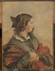 Retrato de la joven reina Victoria