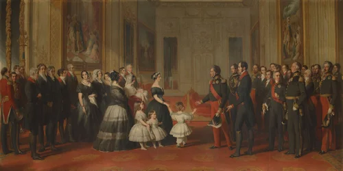 Recepción de Luis Felipe, rey de Francia, en el castillo de Windsor, 8 de octubre de 1844