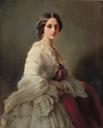 Retrato de la condesa Elena Ivanovna Orlova-Denisova, nacida Tchertkova 1830-1891, 1853