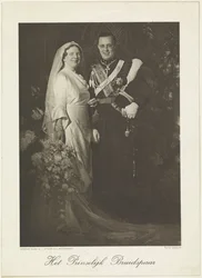 Retrato de Juliana, Reina de los Países Bajos, y Bernhard van Lippe-Biesterfeld