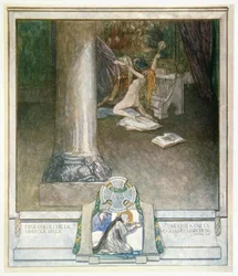 Ilustración de la "Divina Comedia" de Dante, Inferno, XVIII: 55