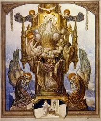 Ilustración de la Divina Comedia de Dante, Paraíso, Canto VIII, 1921