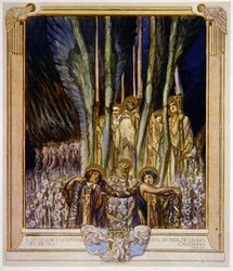 Ilustración de la Divina Comedia de Dante, Purgatorio, Canto XXX: 10, 1921