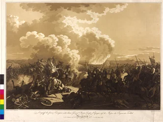 Batalla de Aspern 1809 (grabado)