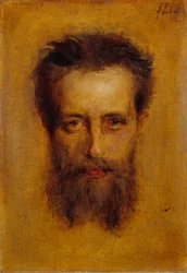 Cabeza del director de orquesta Hermann Levi