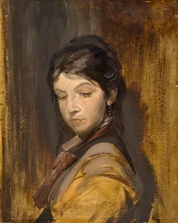 «La niña desconocida», de Franz von Lenbach, Wilhelm Busch