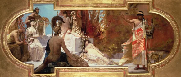 El teatro griego de una serie sobre la Historia del Teatro para el techo del Burgtheater