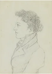 Franz Schubert 1797-1828, a la edad de 17 años, ca 1814