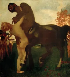 Centauro y ninfa